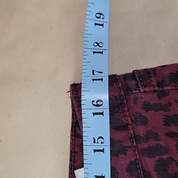 Social Standard by Sanctuary Ankle Skinny, Size 14, Burgundy & Black Leopard - Picture 11 of 14